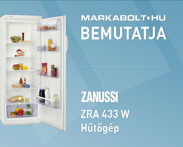 N&eacute;zd meg a Zanussi ZRA 433 W vide&oacute;j&aacute;t