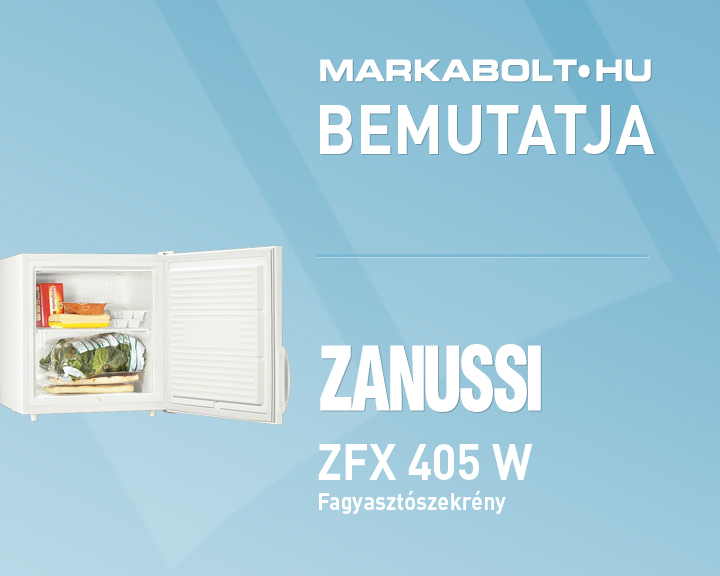N&eacute;zd meg a Zanussi ZFX 405 W vide&oacute;j&aacute;t