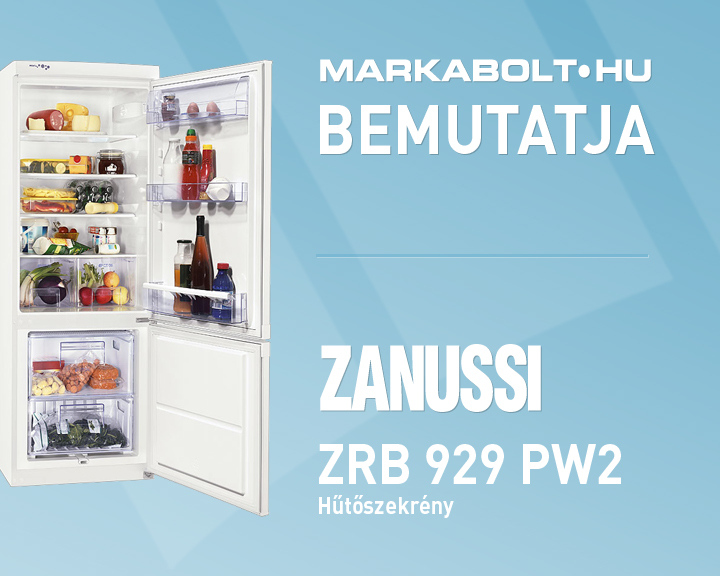 N&eacute;zd meg a Zanussi ZRB 929 PW2 vide&oacute;j&aacute;t