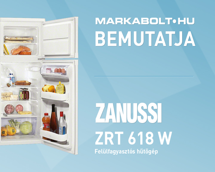 N&eacute;zd meg a Zanussi ZRT 618 W vide&oacute;j&aacute;t