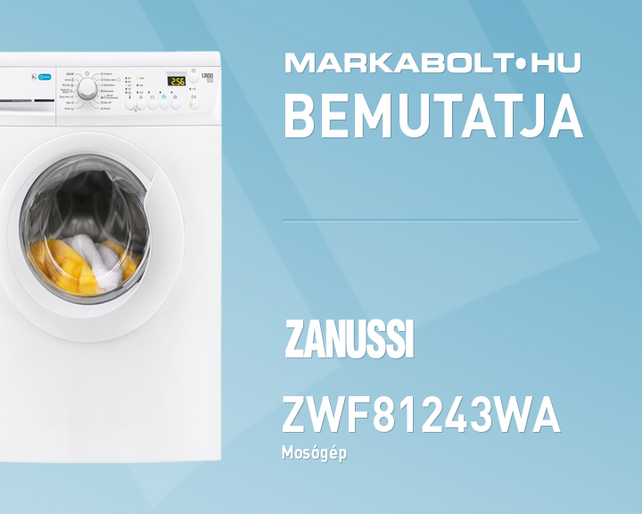 N&eacute;zd meg a Zanussi ZWF81243W vide&oacute;j&aacute;t