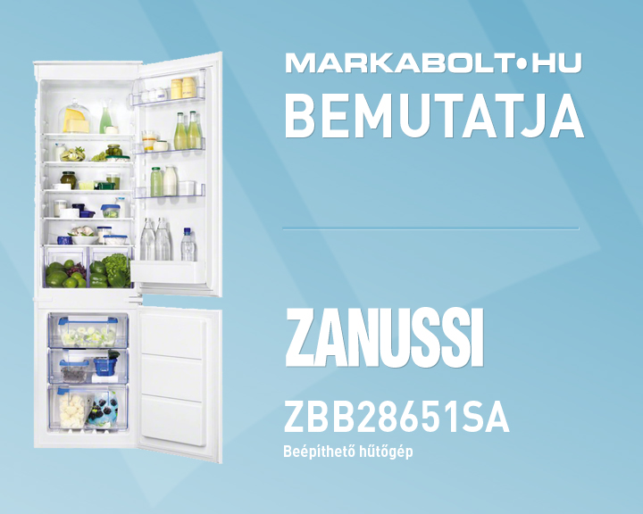 N&eacute;zd meg a Zanussi ZBB28651SA vide&oacute;j&aacute;t