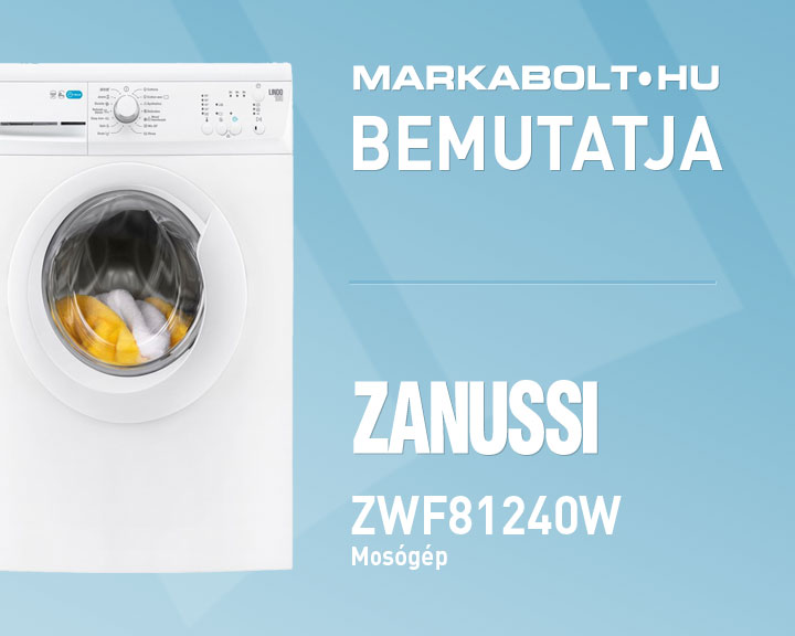 N&eacute;zd meg a Zanussi ZWF81240W vide&oacute;j&aacute;t