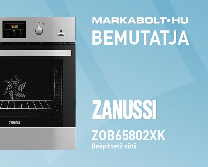 N&eacute;zd meg a Zanussi ZOB65802XK vide&oacute;j&aacute;t