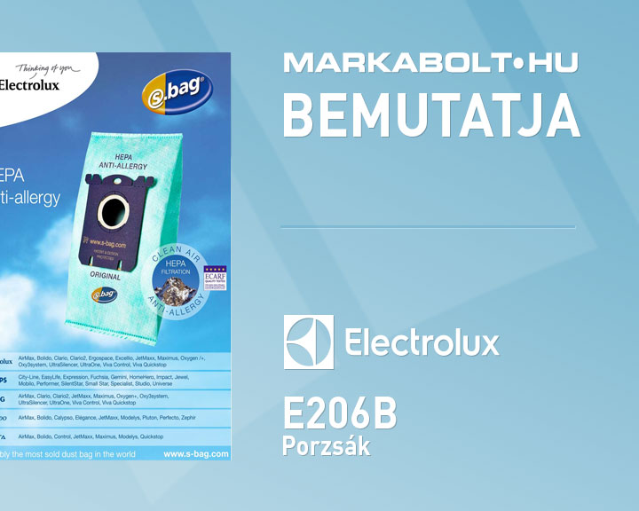 N&eacute;zd meg a Electrolux E206B vide&oacute;j&aacute;t