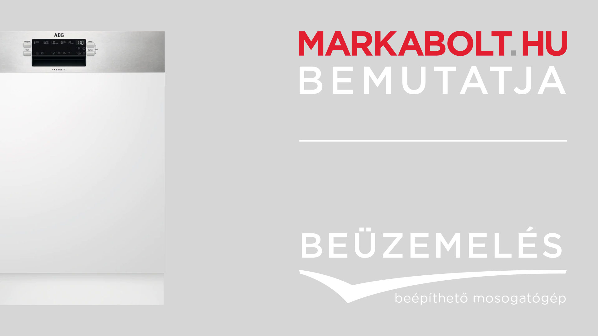 N&eacute;zd meg a be&eacute;p&iacute;thető mosogat&oacute;g&eacute;p be&uuml;zemel&eacute;s vide&oacute;j&aacute;t
