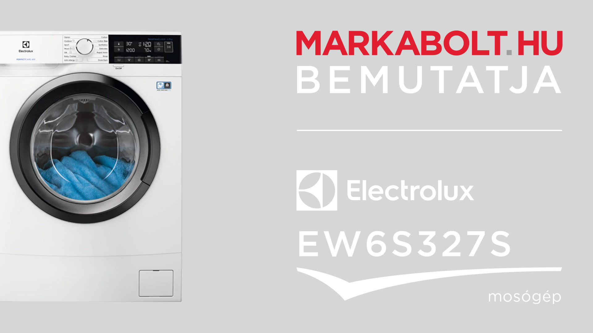 N&eacute;zd meg a Electrolux EW6S327S vide&oacute;j&aacute;t