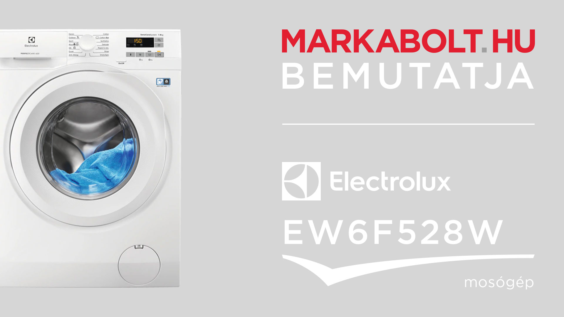 N&eacute;zd meg a Electrolux EW6F528W vide&oacute;j&aacute;t