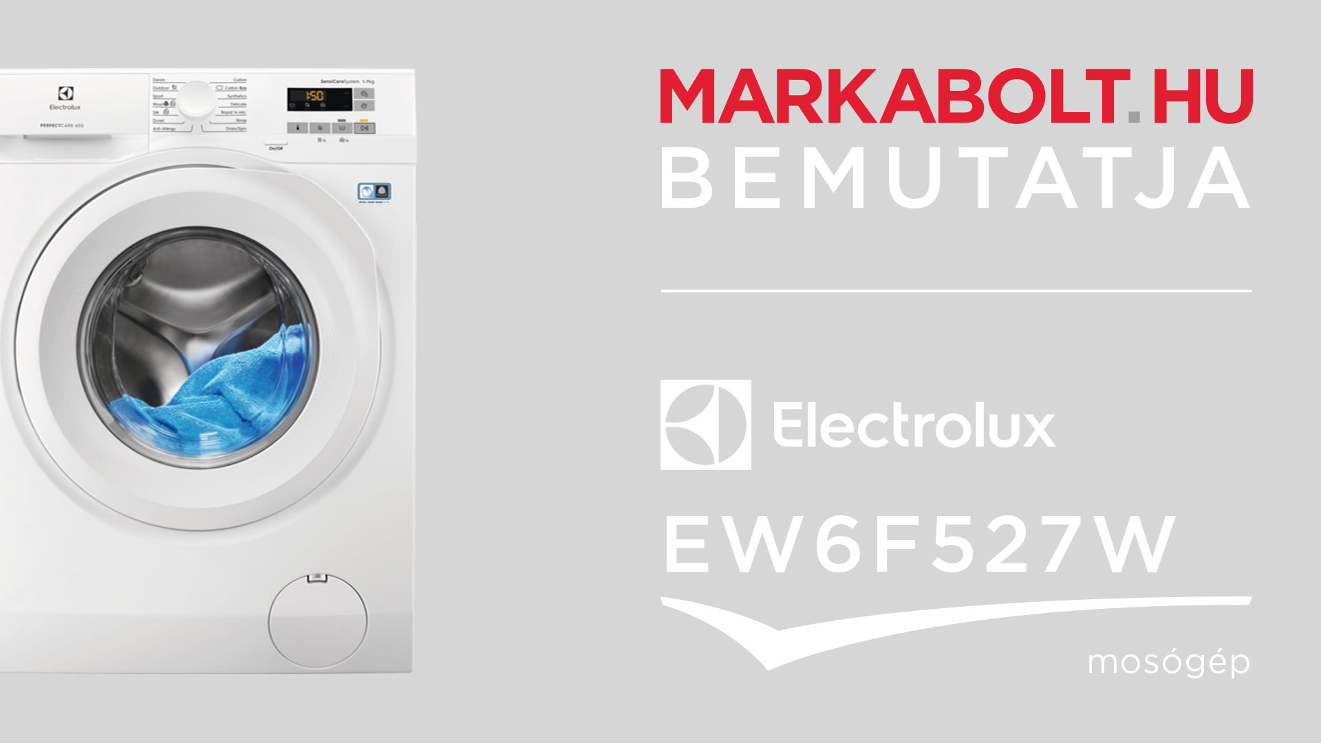 N&eacute;zd meg a Electrolux EW6F527W vide&oacute;j&aacute;t