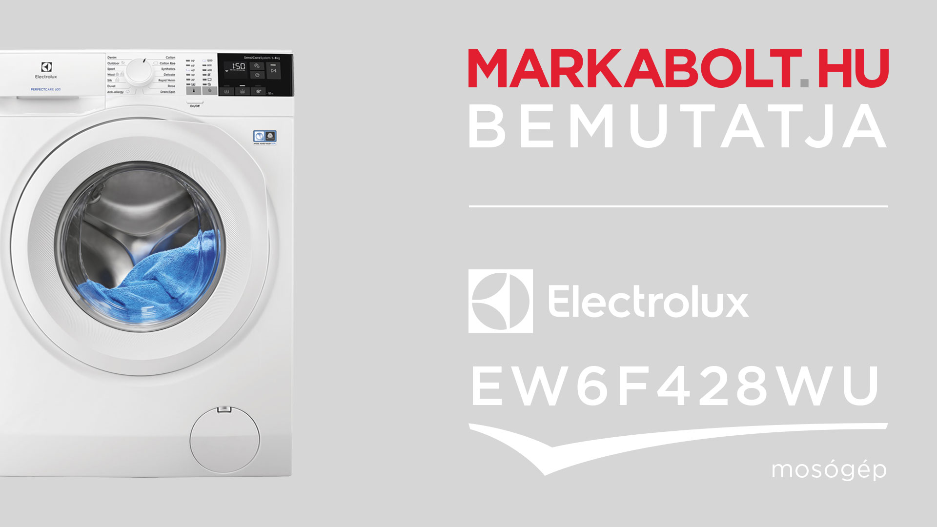 N&eacute;zd meg a Electrolux EW6F428WU vide&oacute;j&aacute;t