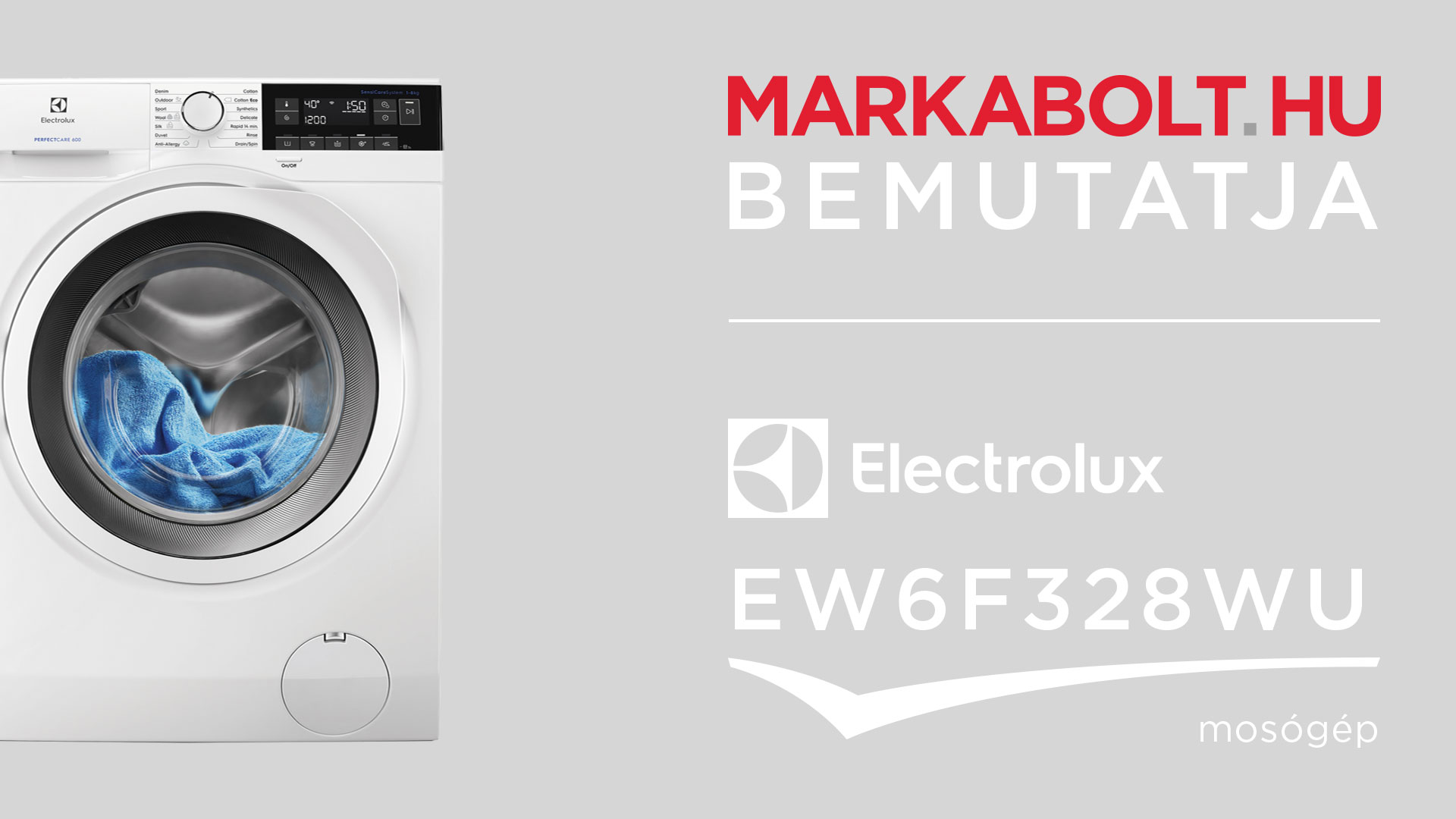 N&eacute;zd meg a Electrolux EW6F328WU vide&oacute;j&aacute;t