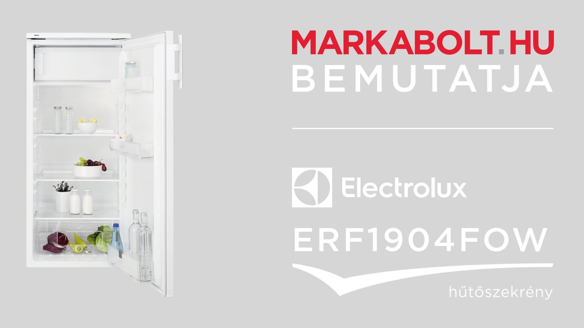 N&eacute;zd meg a Electrolux ERF1904FOW vide&oacute;j&aacute;t