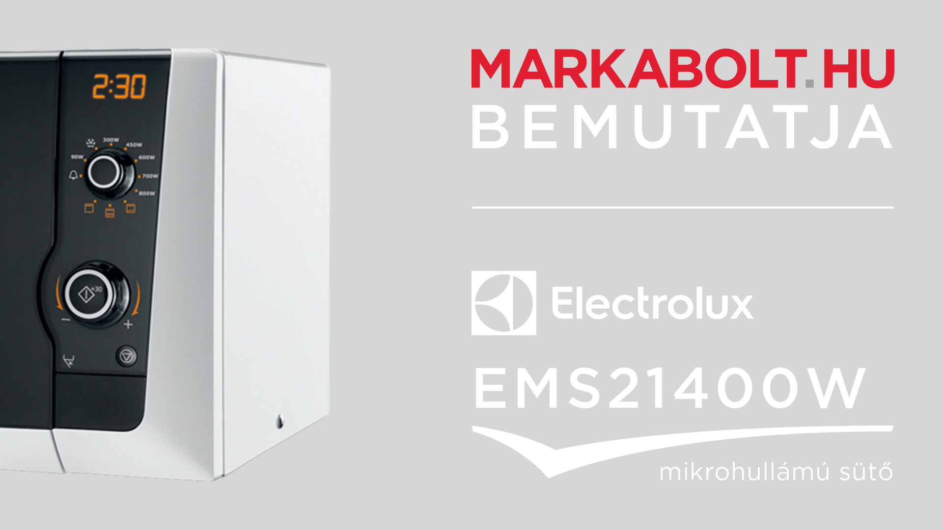 N&eacute;zd meg a Electrolux EMS 21400 W vide&oacute;j&aacute;t