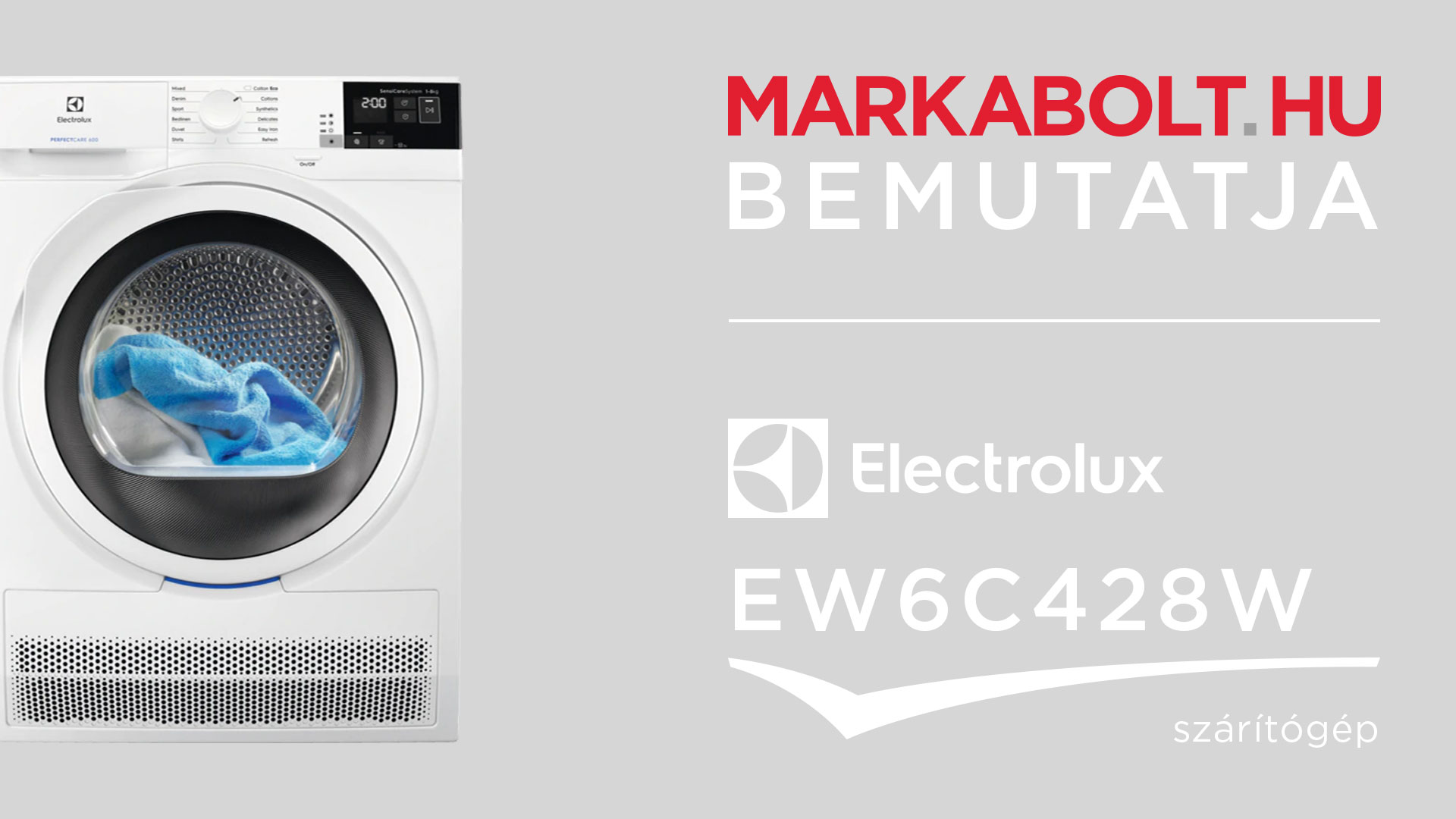 N&eacute;zd meg a Electrolux EW6C428W vide&oacute;j&aacute;t