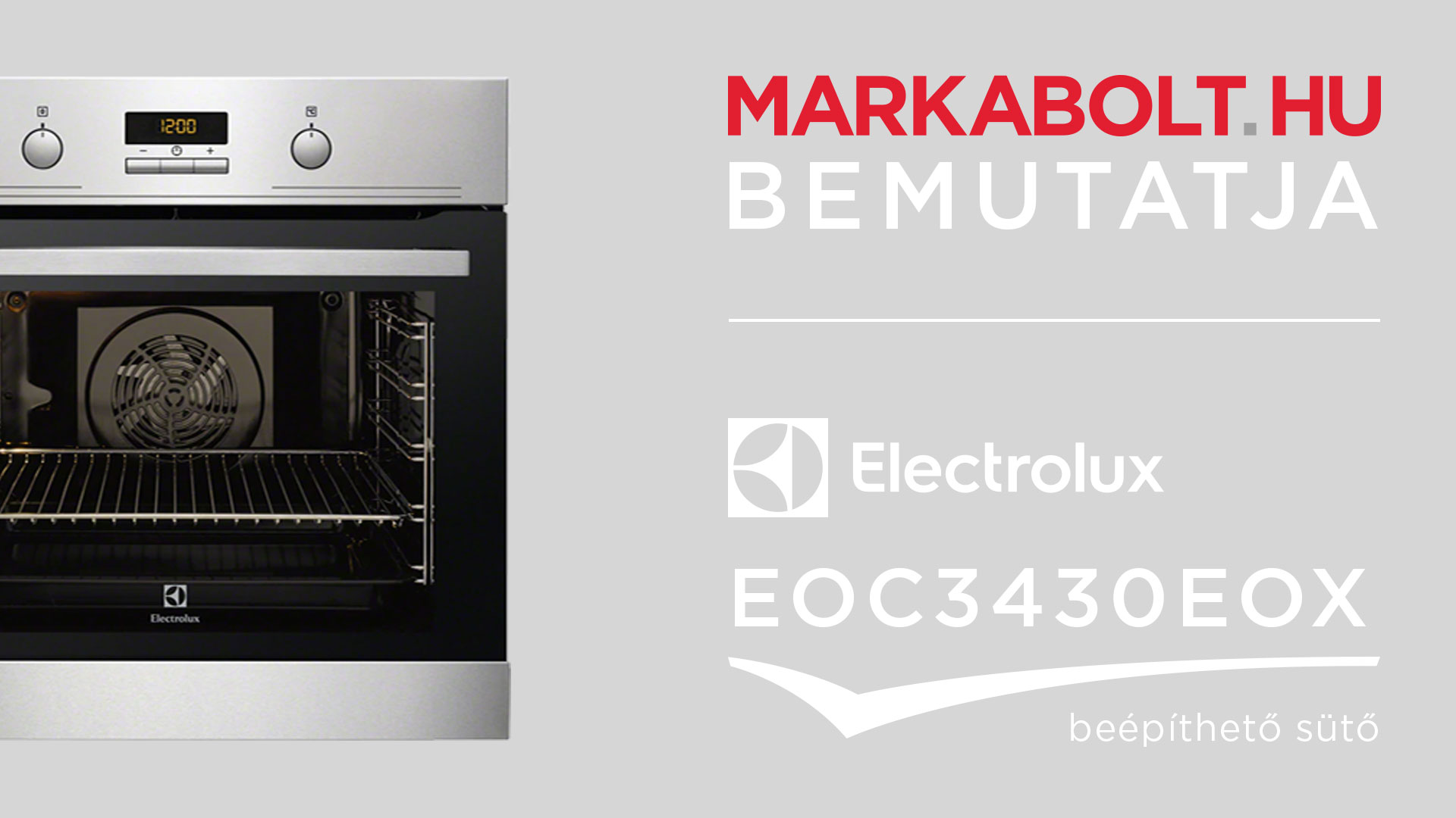 N&eacute;zd meg a Electrolux EOC3430EOX vide&oacute;j&aacute;t