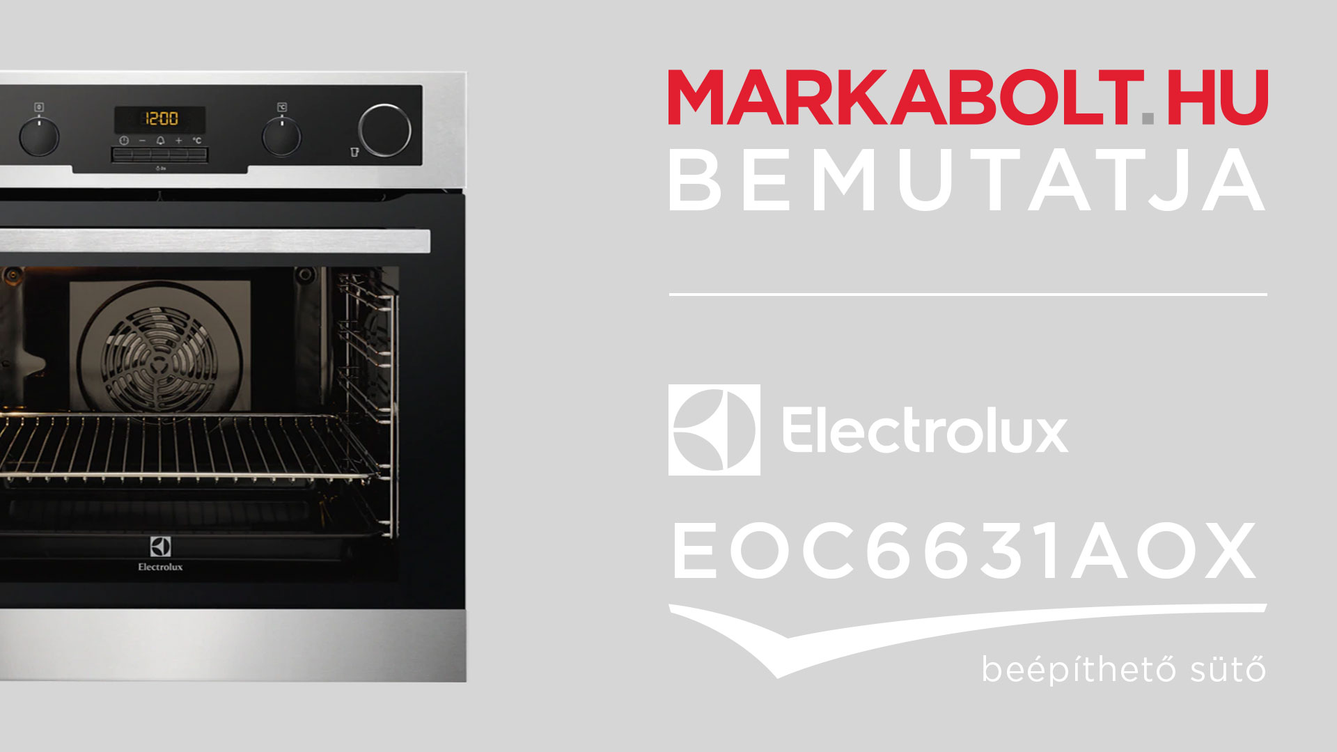 N&eacute;zd meg a Electrolux EOC6631AOX vide&oacute;j&aacute;t