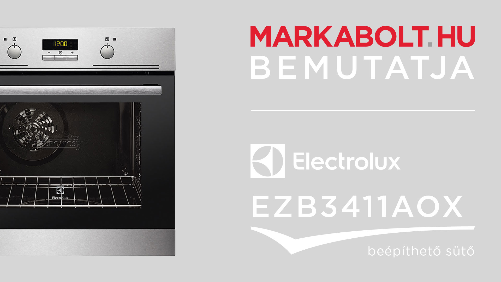 N&eacute;zd meg a Electrolux EZB3411AOX vide&oacute;j&aacute;t