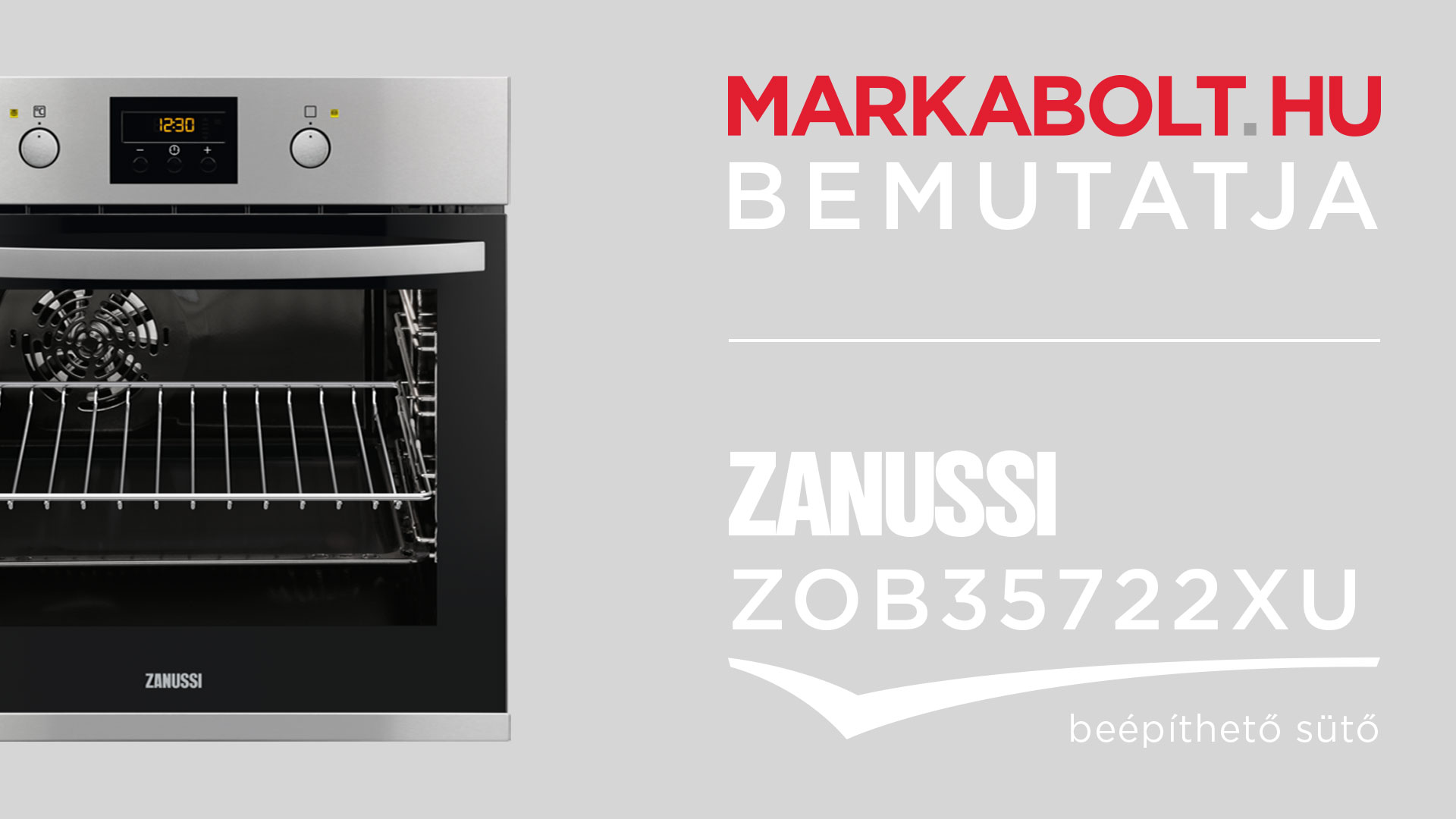 N&eacute;zd meg a Zanussi ZOB35722XU vide&oacute;j&aacute;t