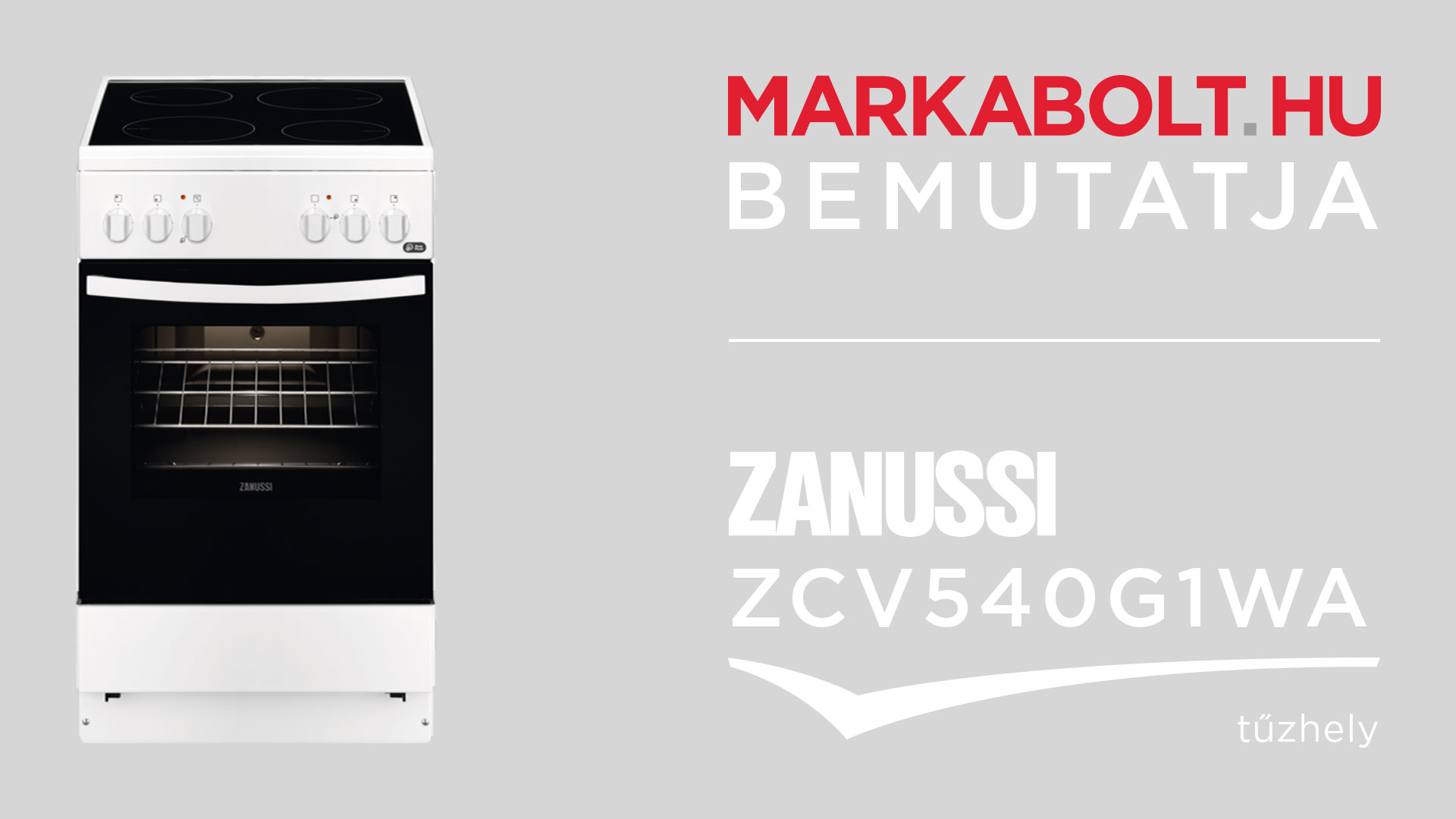 N&eacute;zd meg a Zanussi ZCV540G1WA vide&oacute;j&aacute;t
