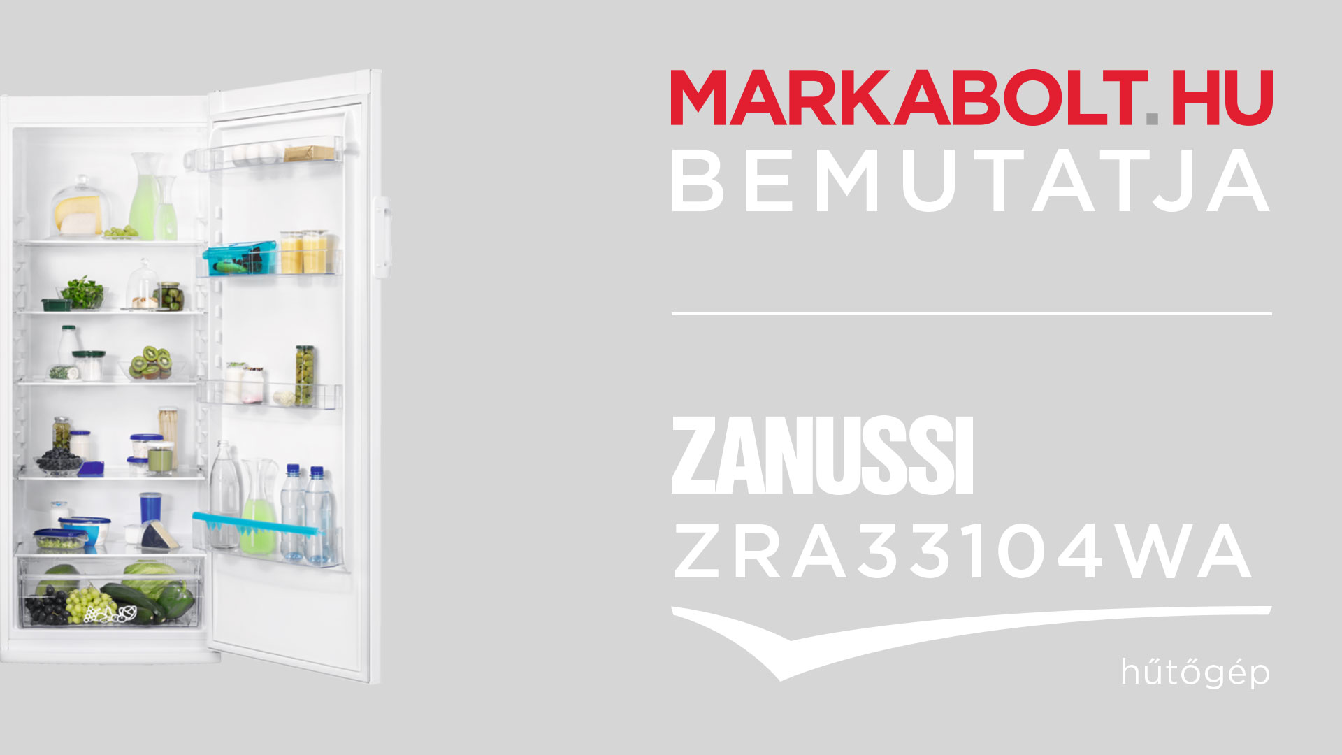 N&eacute;zd meg a Zanussi ZRA33104WA vide&oacute;j&aacute;t