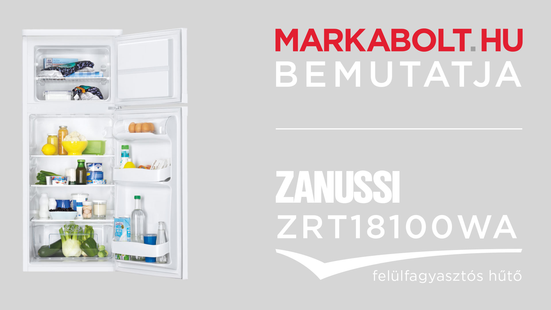 N&eacute;zd meg a Zanussi ZRT 18100 WA vide&oacute;j&aacute;t