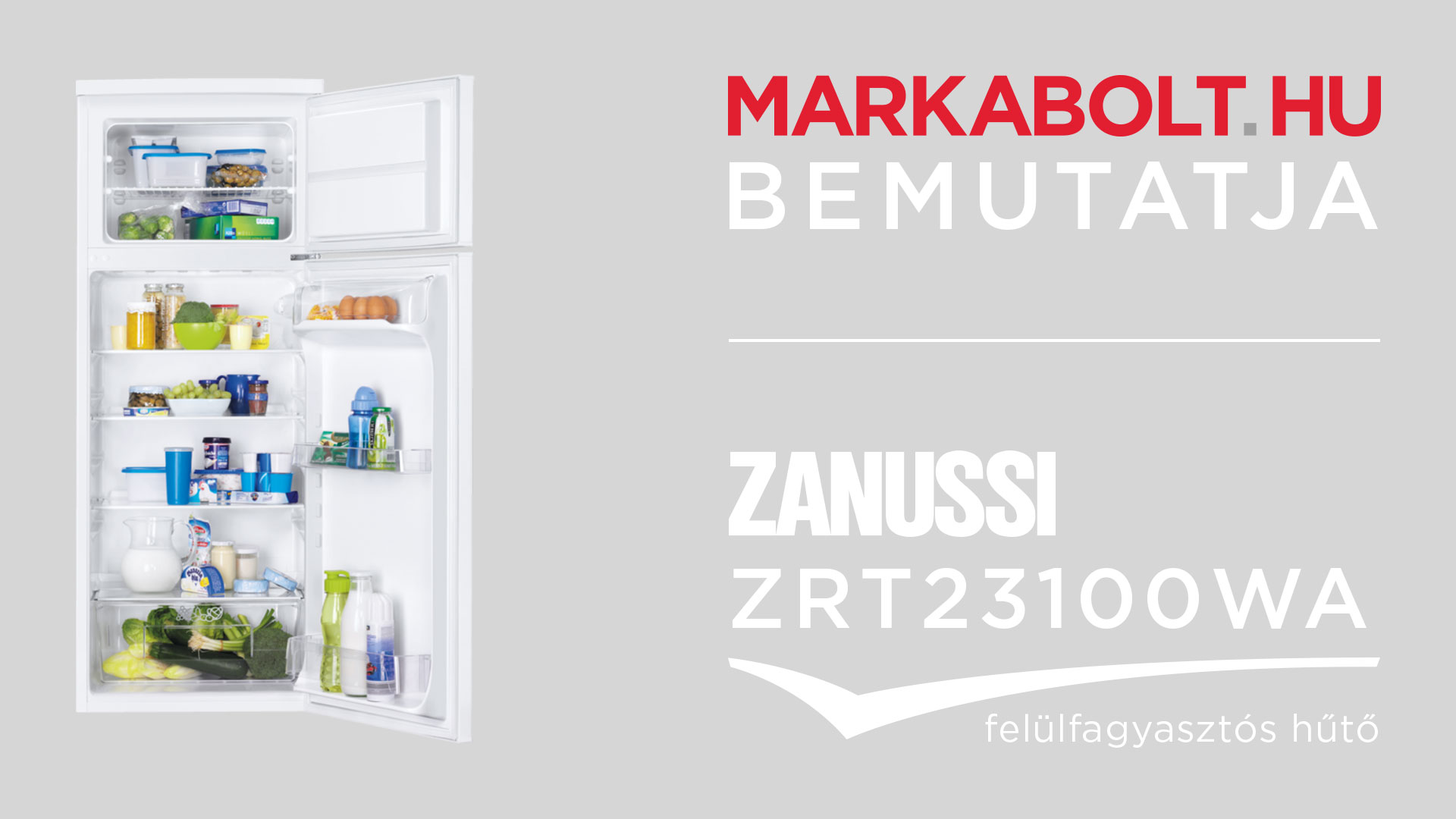 N&eacute;zd meg a Zanussi ZRT 23100 WA vide&oacute;j&aacute;t