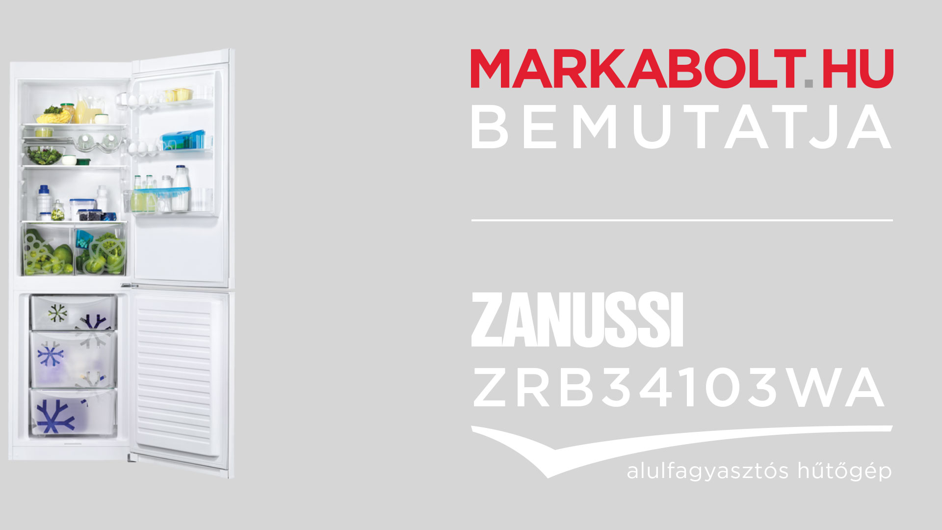 N&eacute;zd meg a Zanussi ZRB34103WA vide&oacute;j&aacute;t
