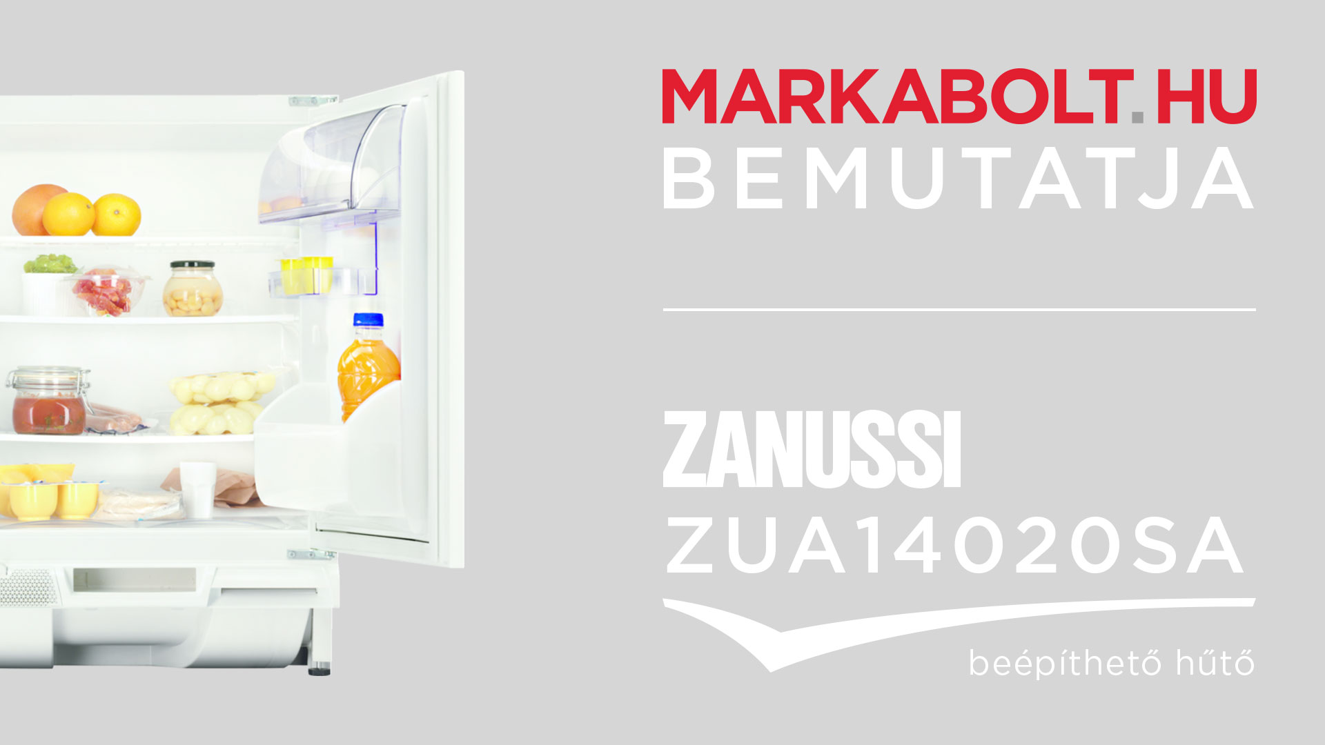 N&eacute;zd meg a Zanussi ZUA 14020 SA vide&oacute;j&aacute;t