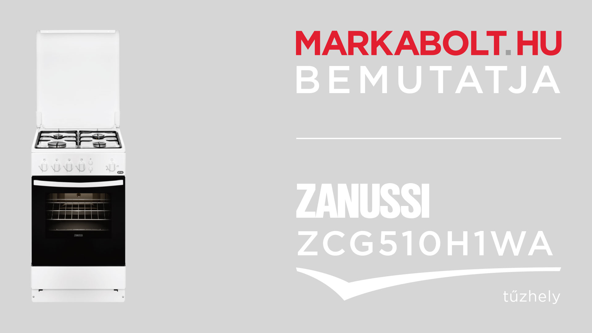 N&eacute;zd meg a Zanussi ZCG510H1WA vide&oacute;j&aacute;t