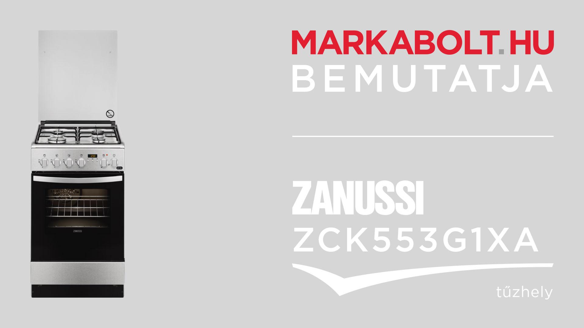 N&eacute;zd meg a Zanussi ZCK553G1XA vide&oacute;j&aacute;t