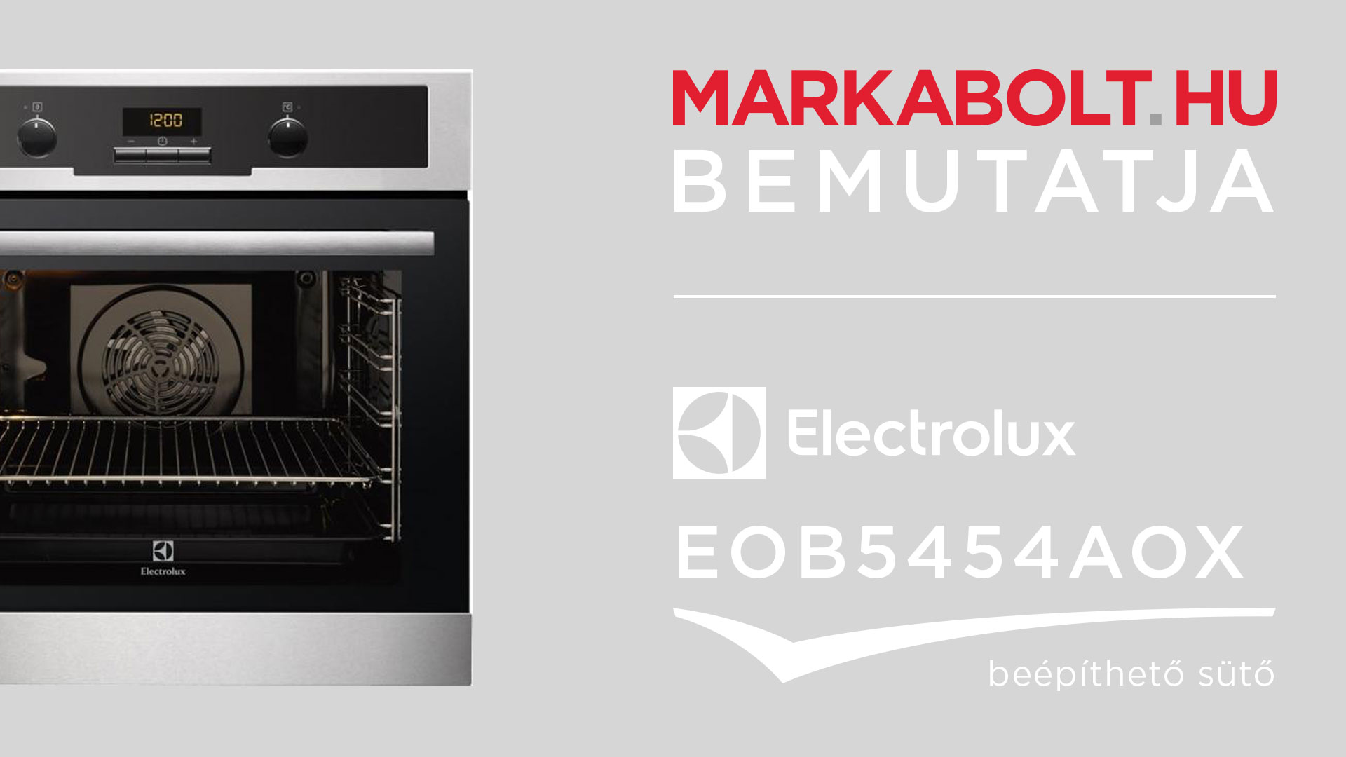 N&eacute;zd meg a Electrolux EOB5454AOX vide&oacute;j&aacute;t
