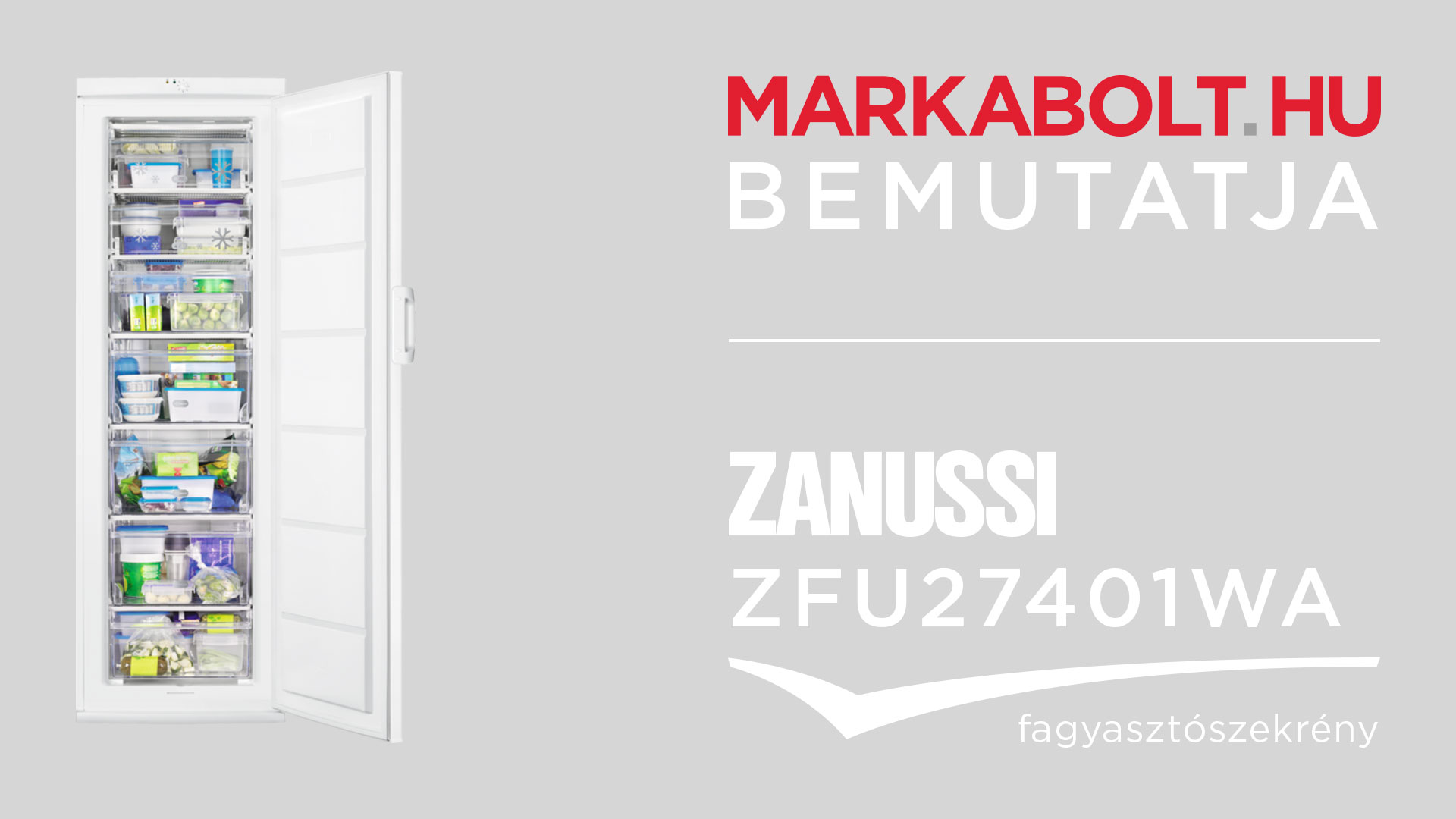 N&eacute;zd meg a Zanussi ZFU27401WA vide&oacute;j&aacute;t