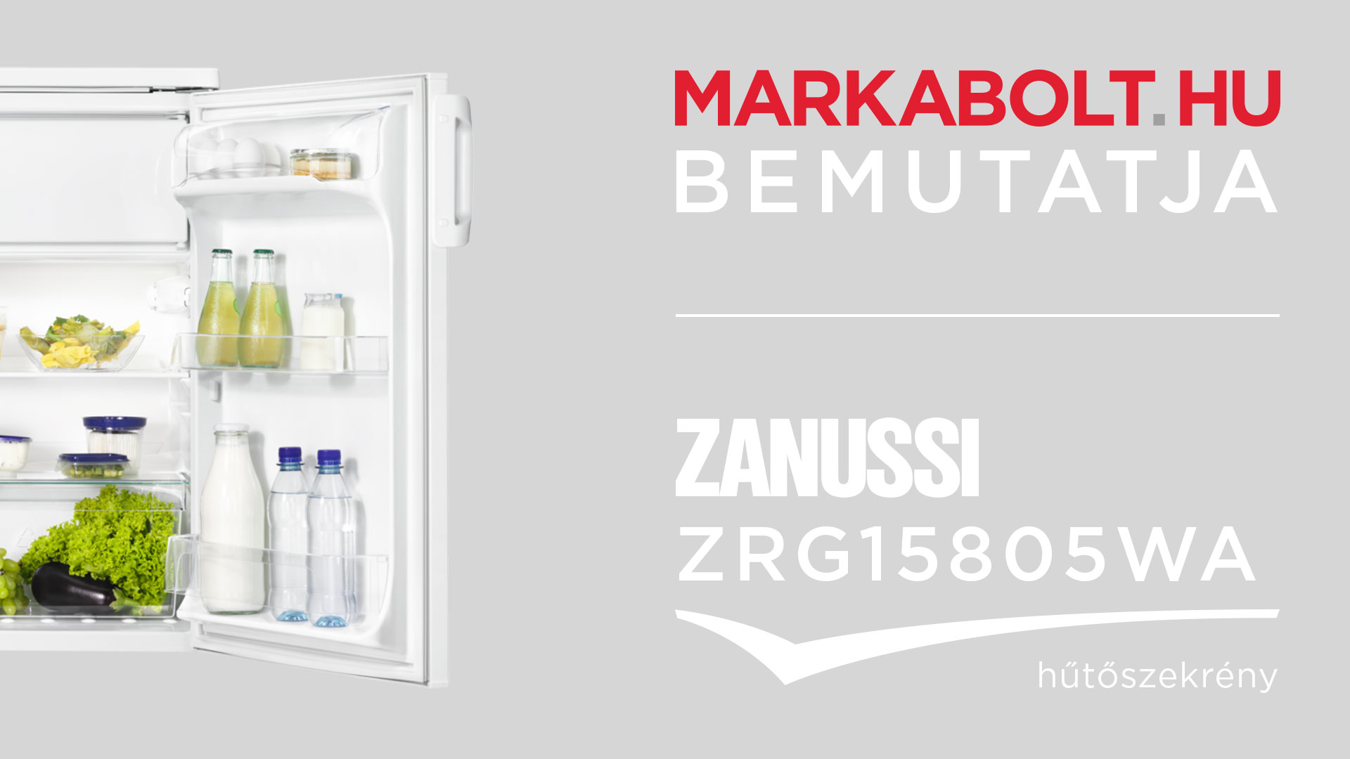 N&eacute;zd meg a Zanussi ZRG15805WA vide&oacute;j&aacute;t