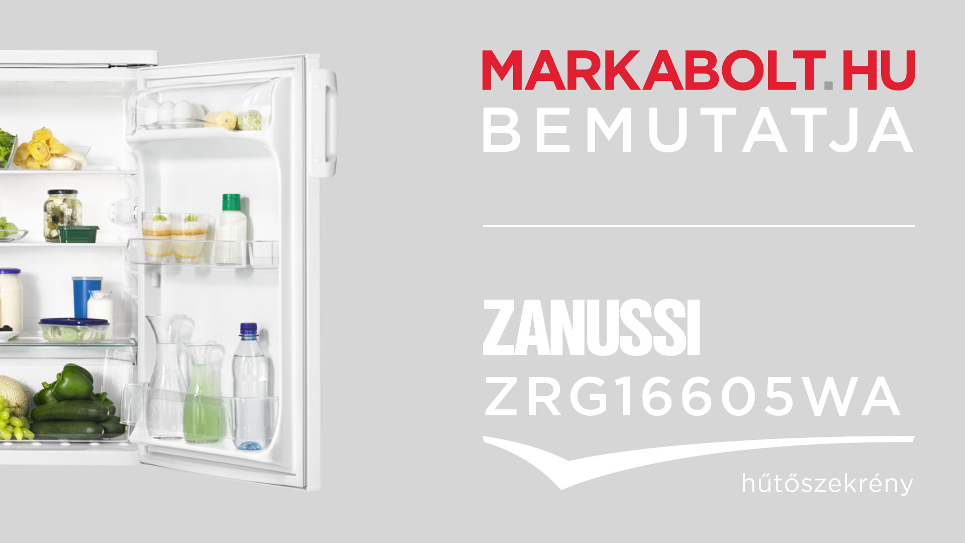 N&eacute;zd meg a Zanussi ZRG16605WA vide&oacute;j&aacute;t