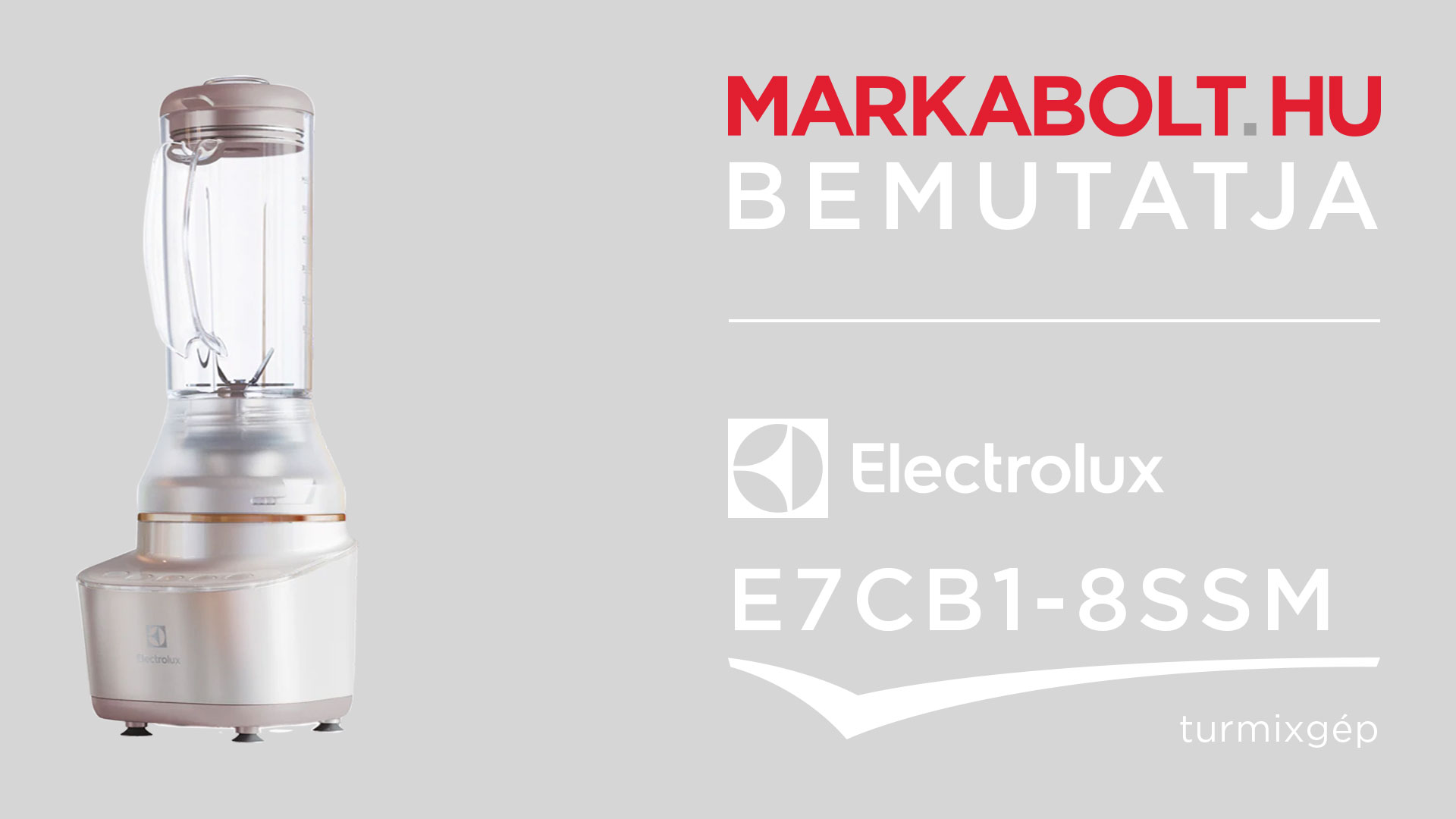 N&eacute;zd meg a Electrolux E7CB1-8SSM vide&oacute;j&aacute;t