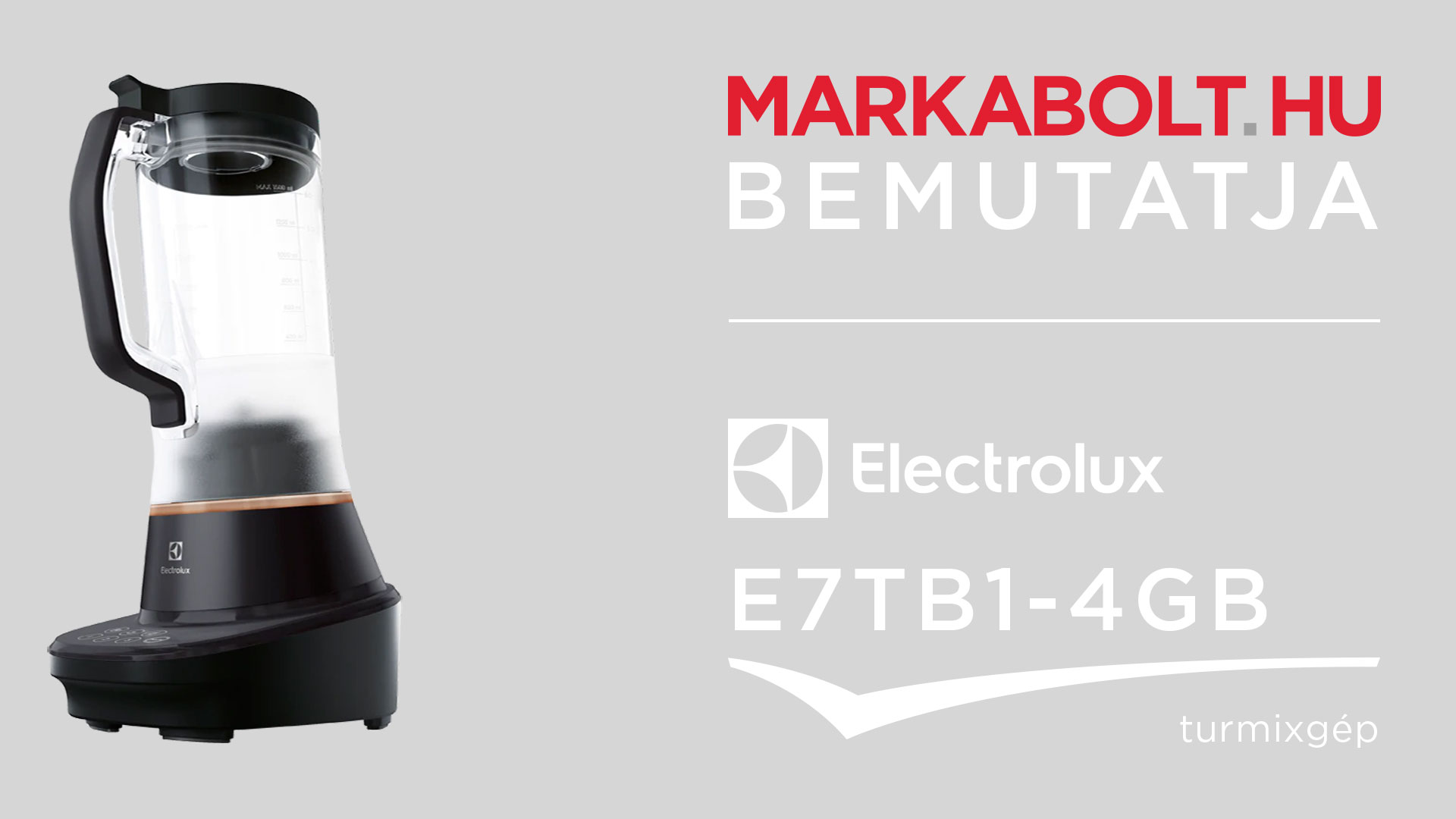 N&eacute;zd meg a Electrolux E7TB1-4GB vide&oacute;j&aacute;t