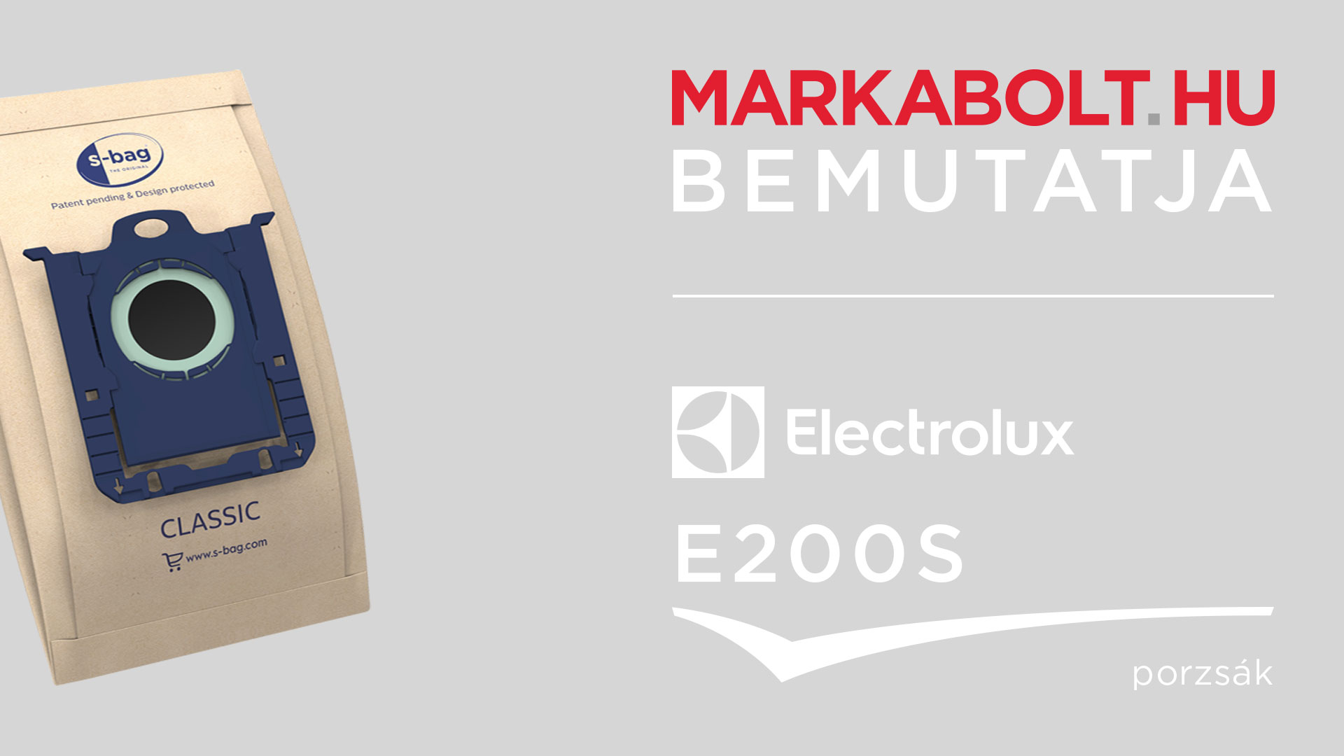 N&eacute;zd meg a Electrolux E200S vide&oacute;j&aacute;t