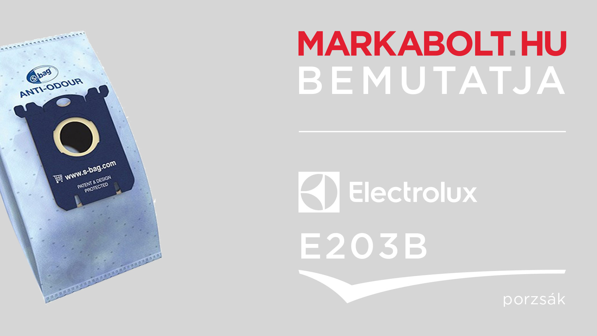 N&eacute;zd meg a Electrolux E203B vide&oacute;j&aacute;t