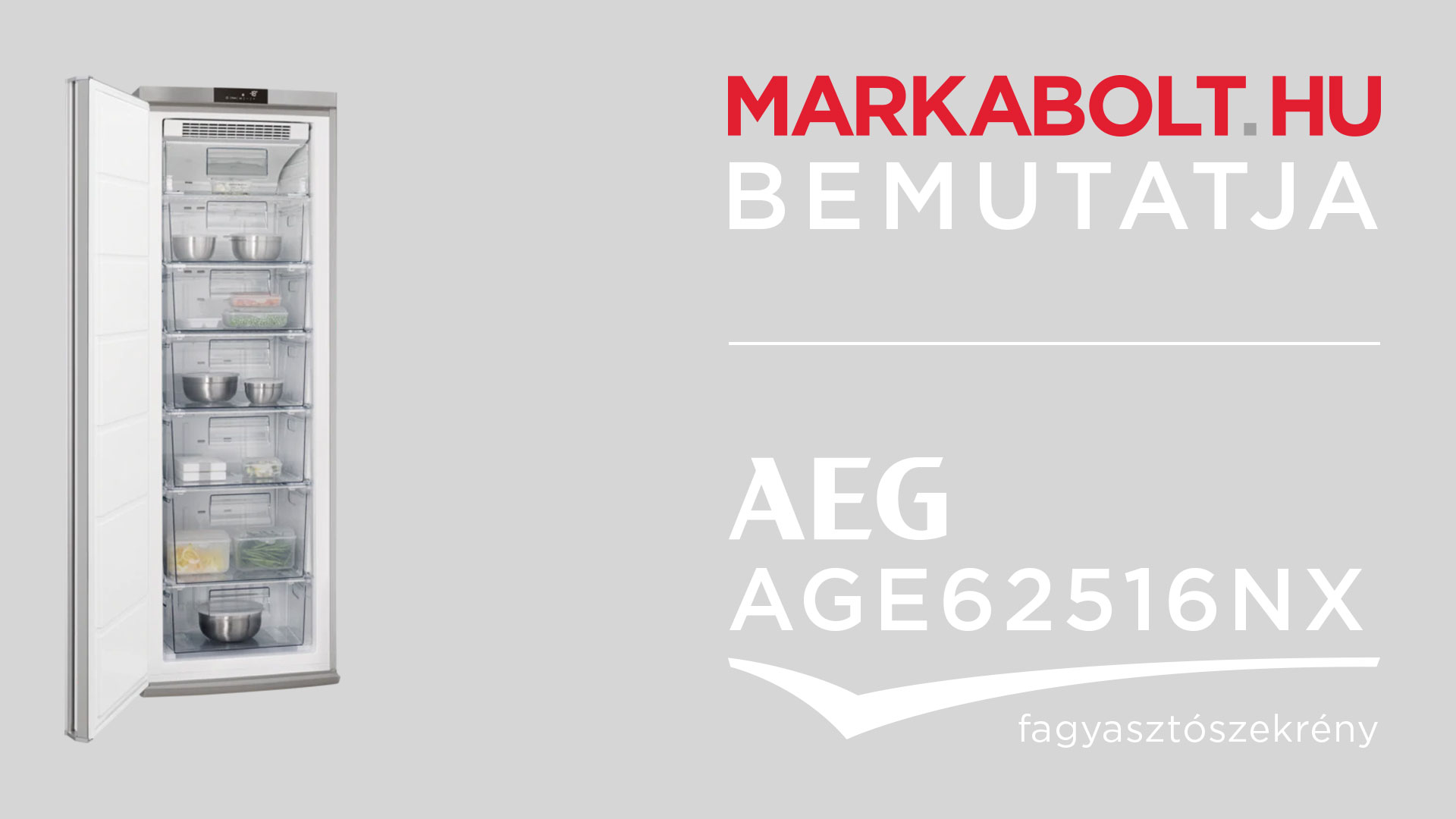 AEG AGE52516NX fagyasztószekrény Márkabolt.hu YouTube AEG AGE52516NX fagyasztószekrény Márkabolt.hu YouTube
