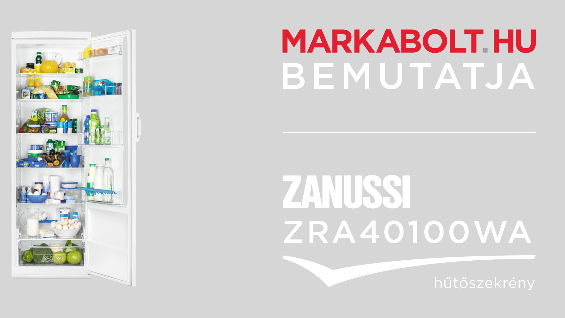 N&eacute;zd meg a Zanussi ZRA 40100 WA vide&oacute;j&aacute;t