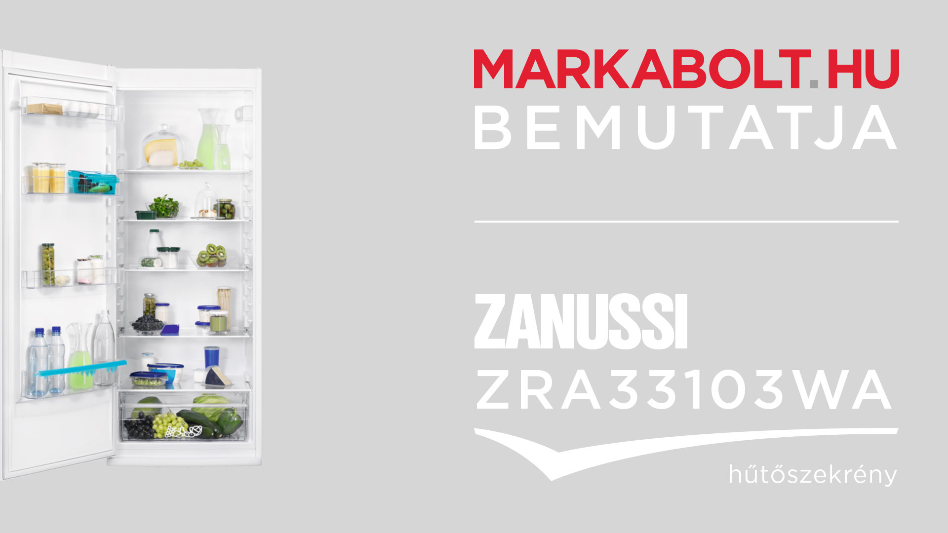 N&eacute;zd meg a Zanussi ZRA33103WA vide&oacute;j&aacute;t