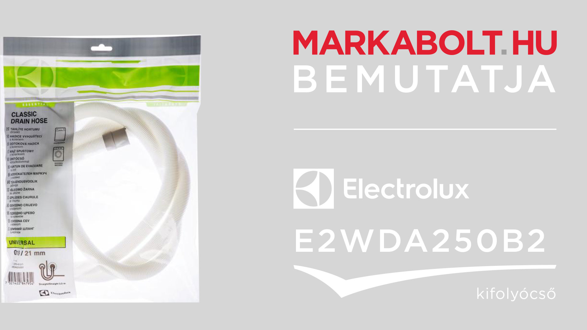 N&eacute;zd meg a Electrolux E2WDA250B2 vide&oacute;j&aacute;t
