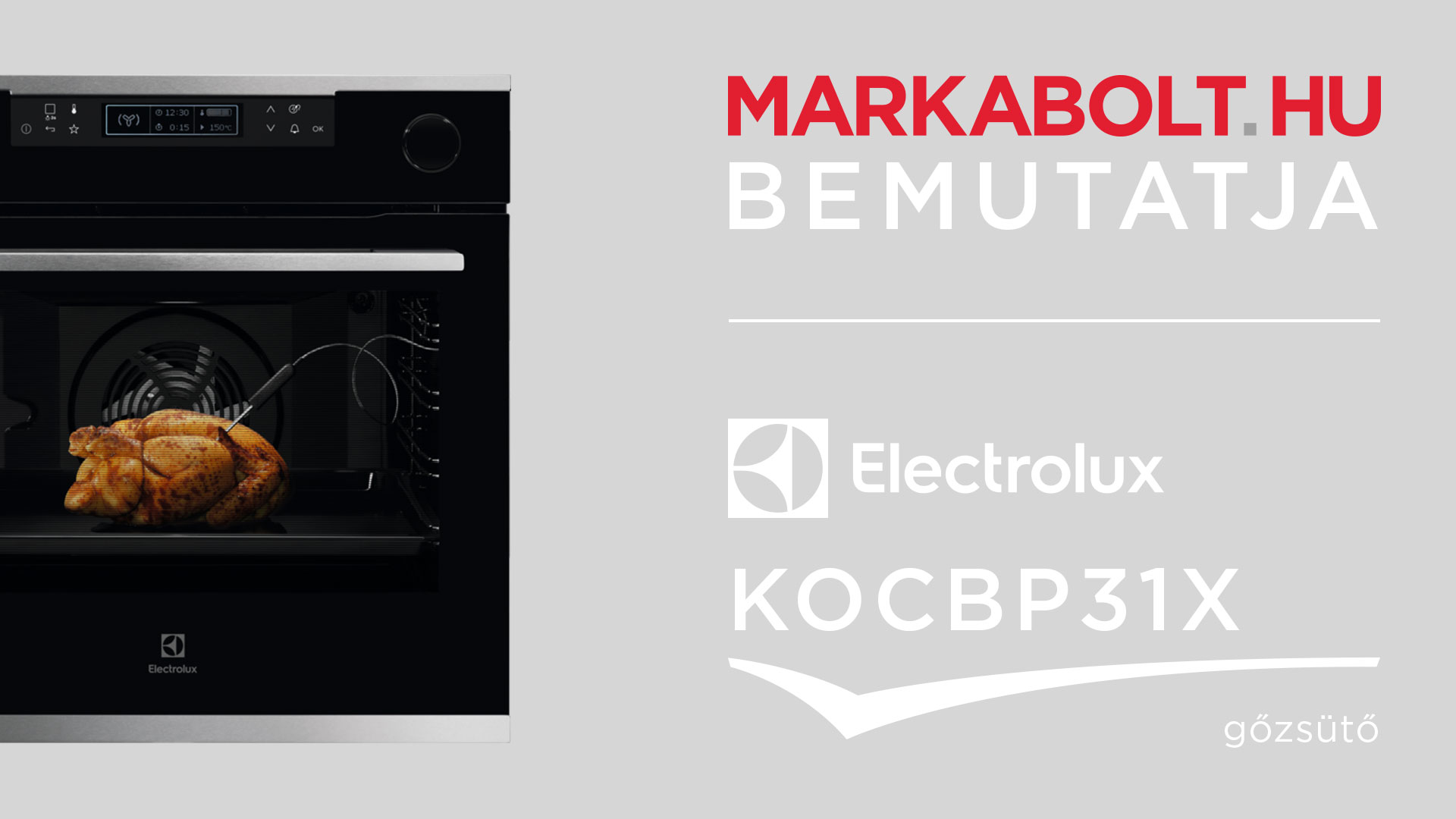 N&eacute;zd meg a Electrolux KOCBP31X vide&oacute;j&aacute;t
