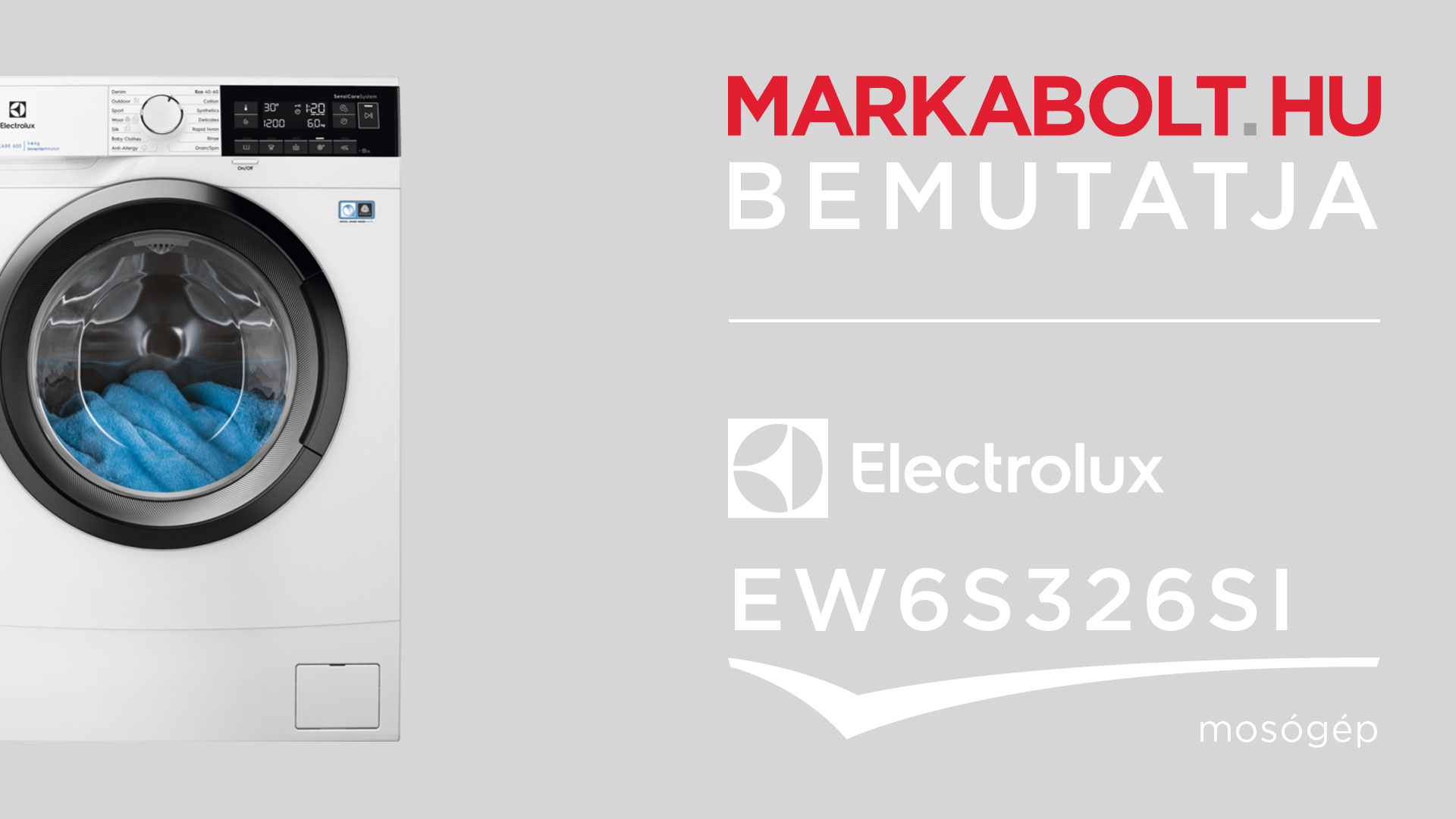N&eacute;zd meg a Electrolux EW6S326SI vide&oacute;j&aacute;t