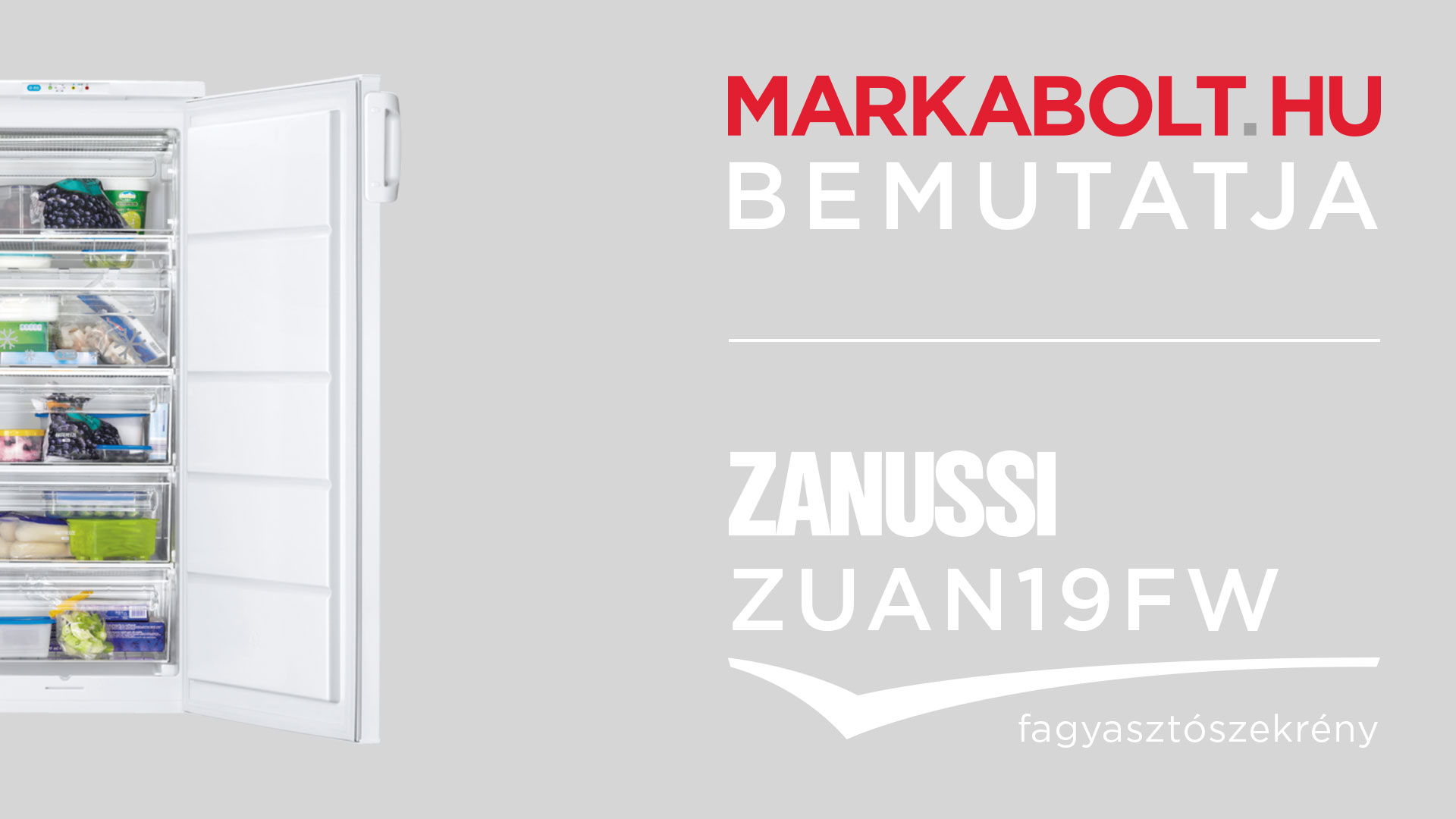 N&eacute;zd meg a Zanussi ZUAN19FW vide&oacute;j&aacute;t