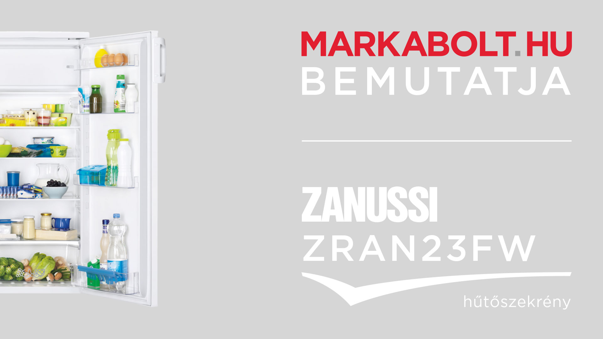 N&eacute;zd meg a Zanussi ZRAN23FW vide&oacute;j&aacute;t