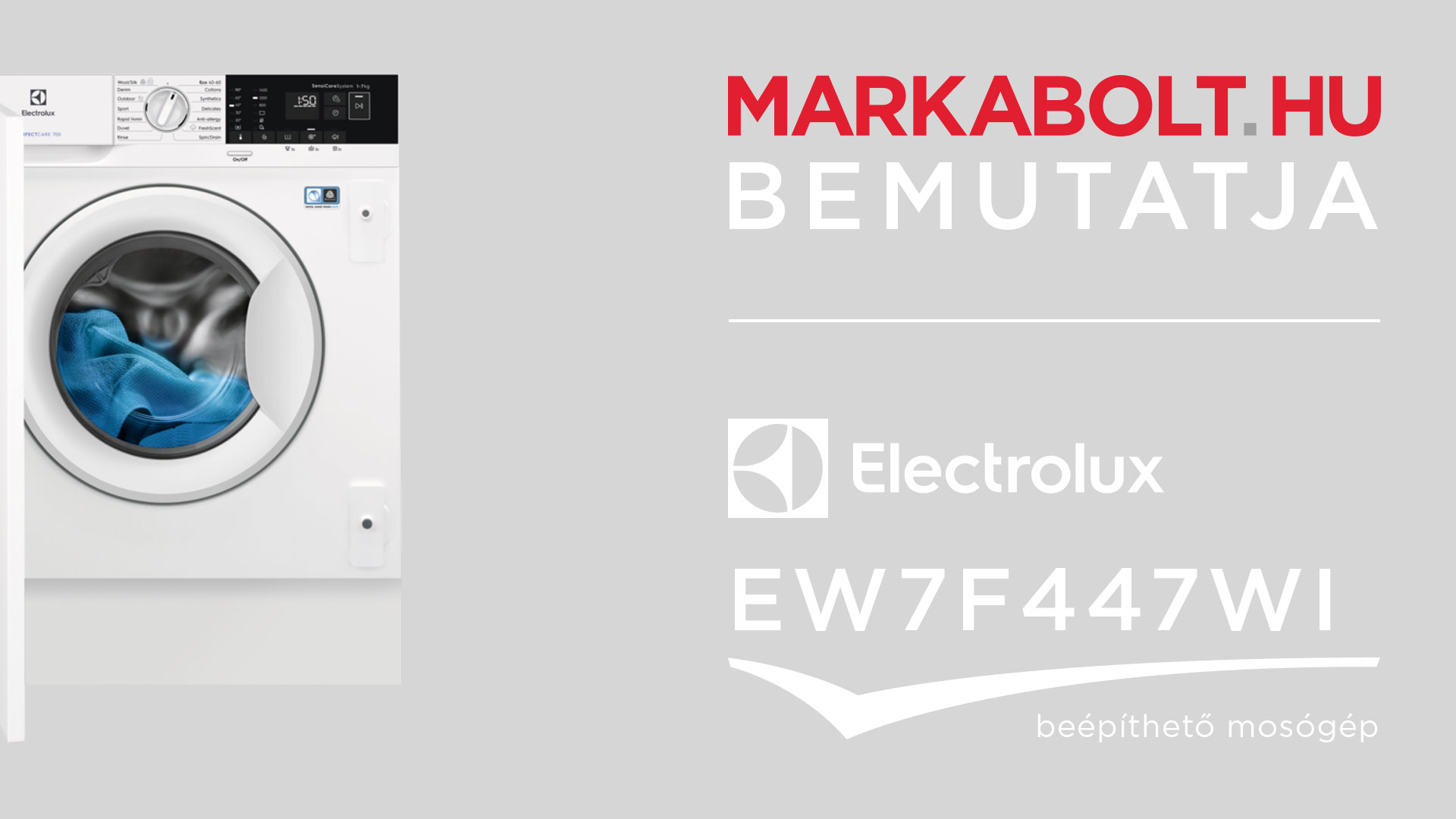 N&eacute;zd meg a Electrolux EW7F447WI vide&oacute;j&aacute;t
