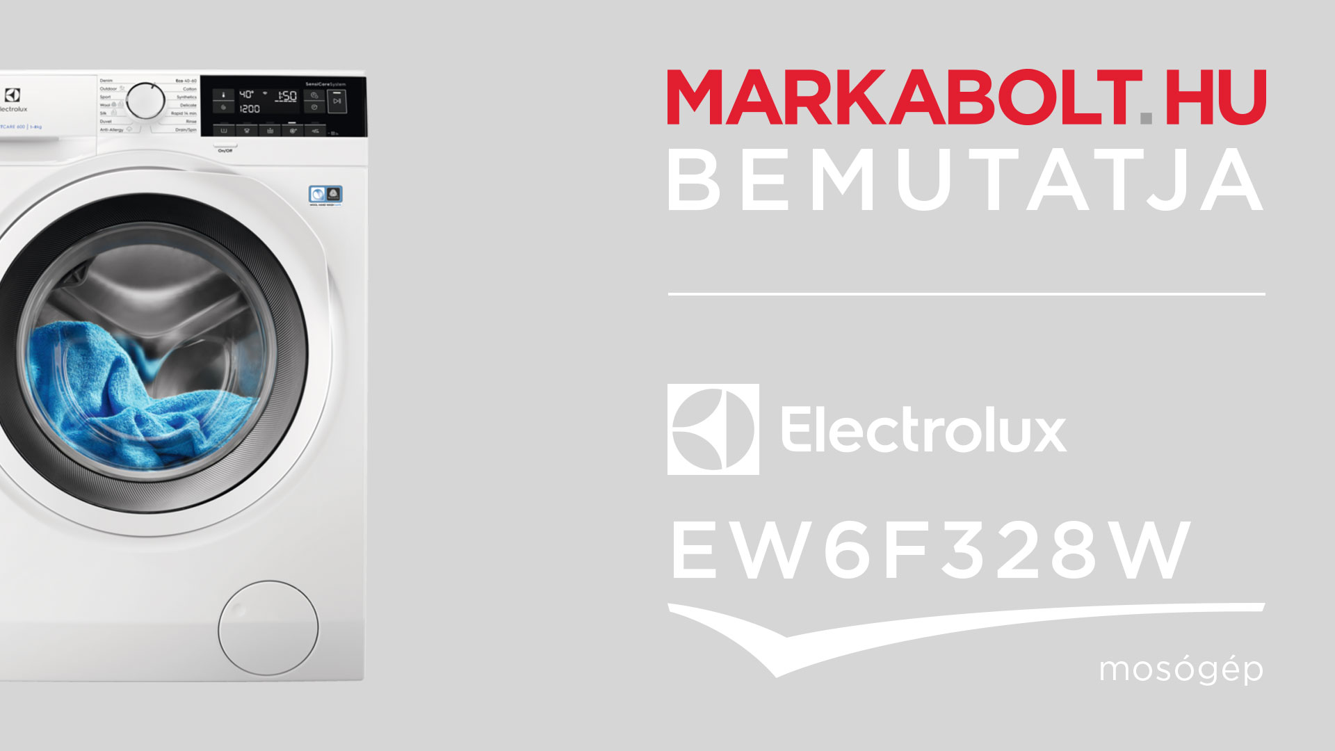 N&eacute;zd meg a Electrolux EW6F328W vide&oacute;j&aacute;t