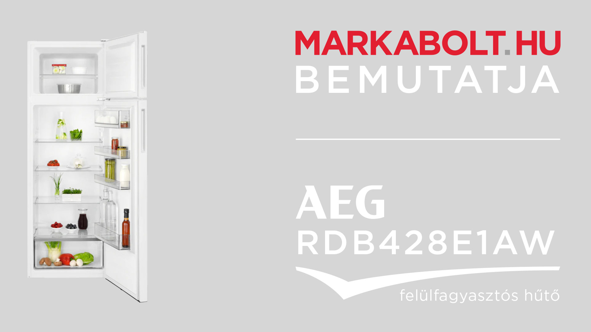 N&eacute;zd meg a AEG RDB428E1AW vide&oacute;j&aacute;t