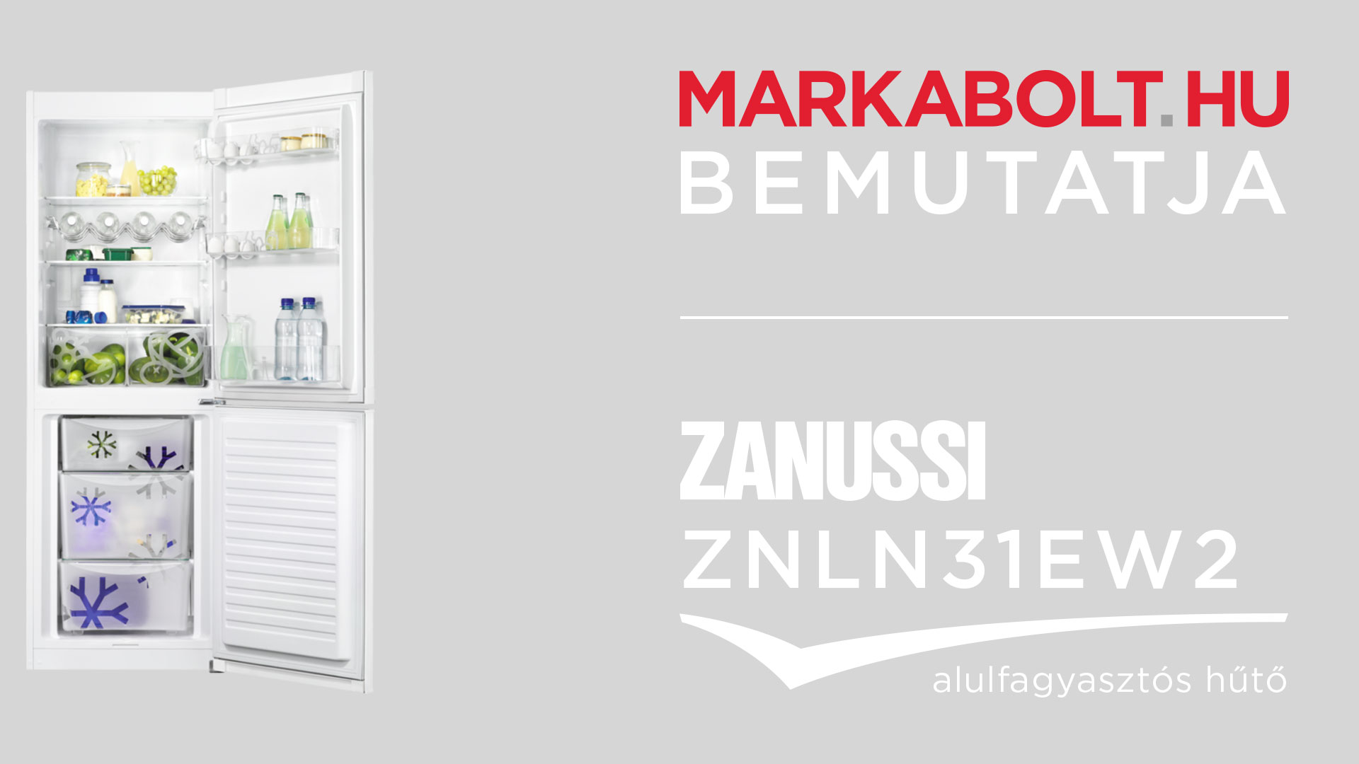 N&eacute;zd meg a Zanussi ZNLN31EW2 vide&oacute;j&aacute;t